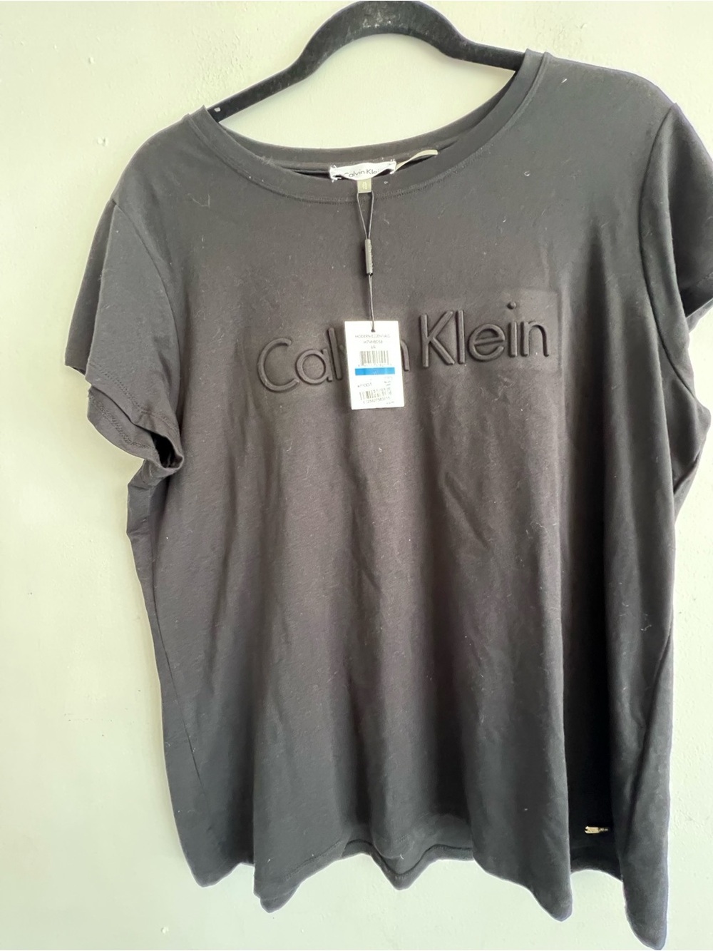 Calvin Klein Black Crewneck Logo Tee